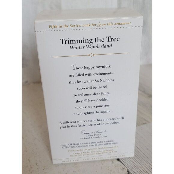 Hallmark trimming the tree Winter Wonderland 2006 ornament Xmas snow globe - Picture 5 of 6